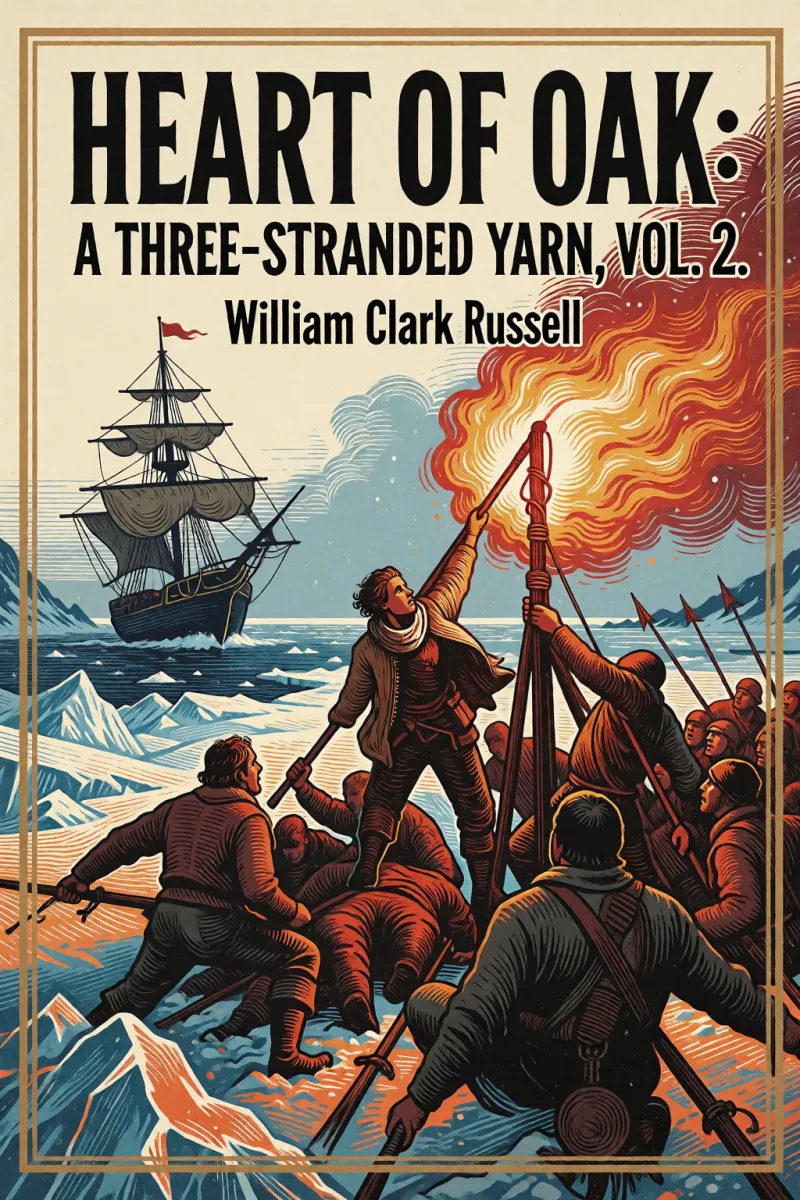 Cover of Heart of Oak: A Three-Stranded Yarn, vol. 2. by William Clark Russell