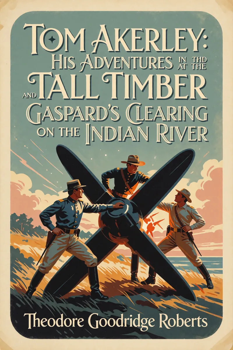 Cover of Tom Akerley: His Adventures in the Tall Timber and at Gaspard's Clearing on the Indian River by Theodore Goodridge Roberts