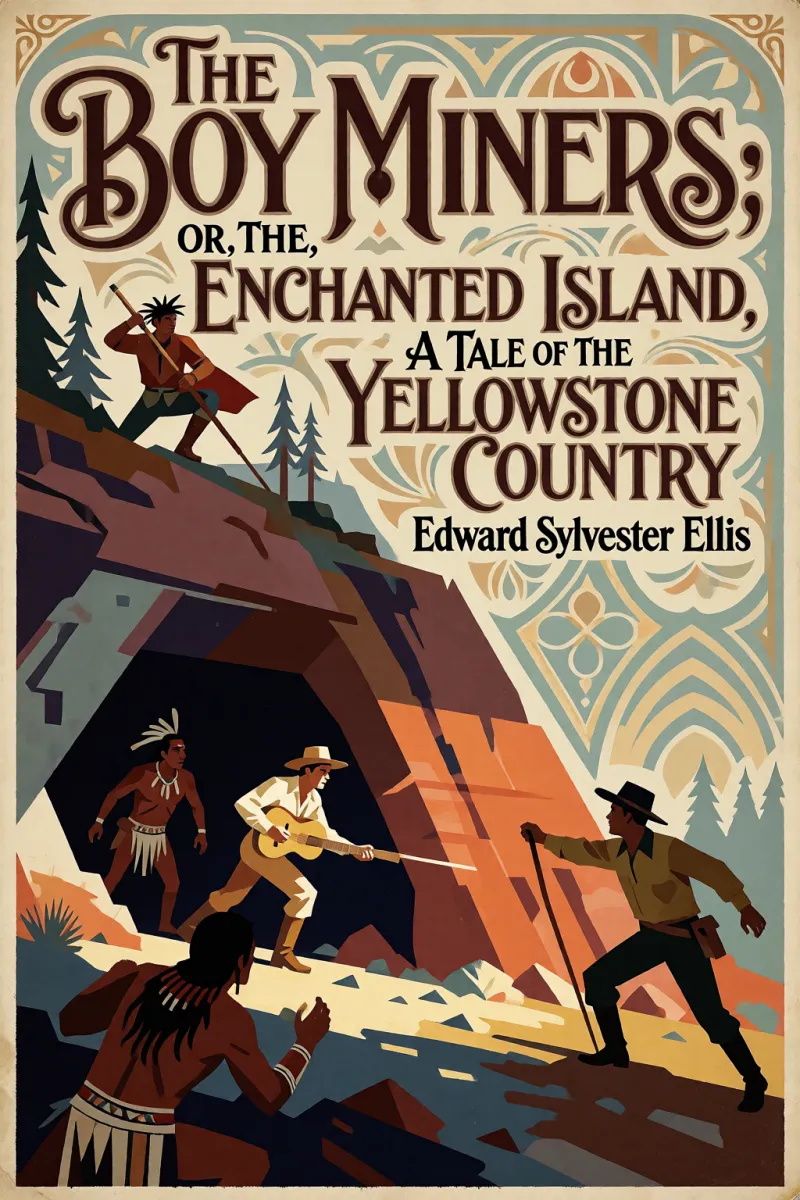 Cover of The Boy Miners; Or, The Enchanted Island, A Tale of the Yellowstone Country by Edward Sylvester Ellis