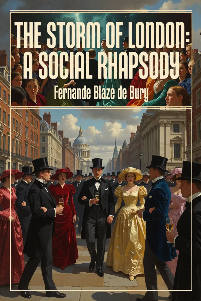 Cover of The storm of London: a social rhapsody by Fernande Blaze de Bury