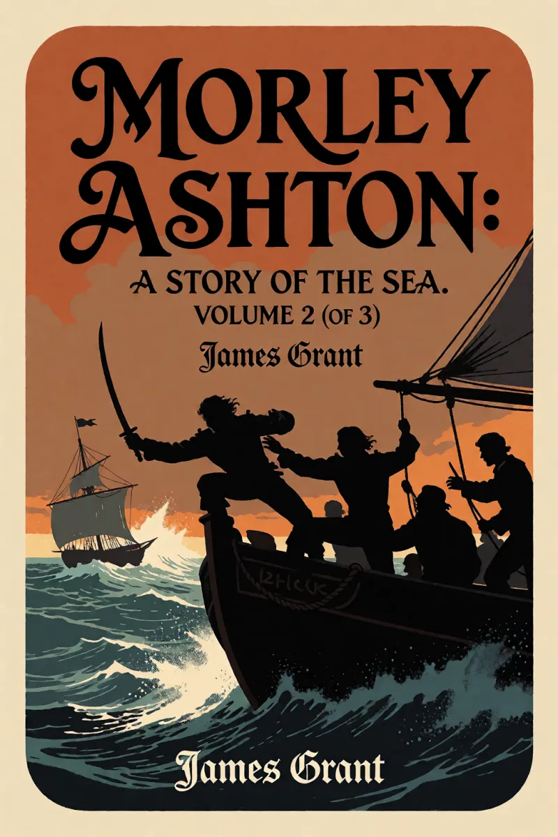 Cover of Morley Ashton: A Story of the Sea. Volume 2 (of 3) by James Grant