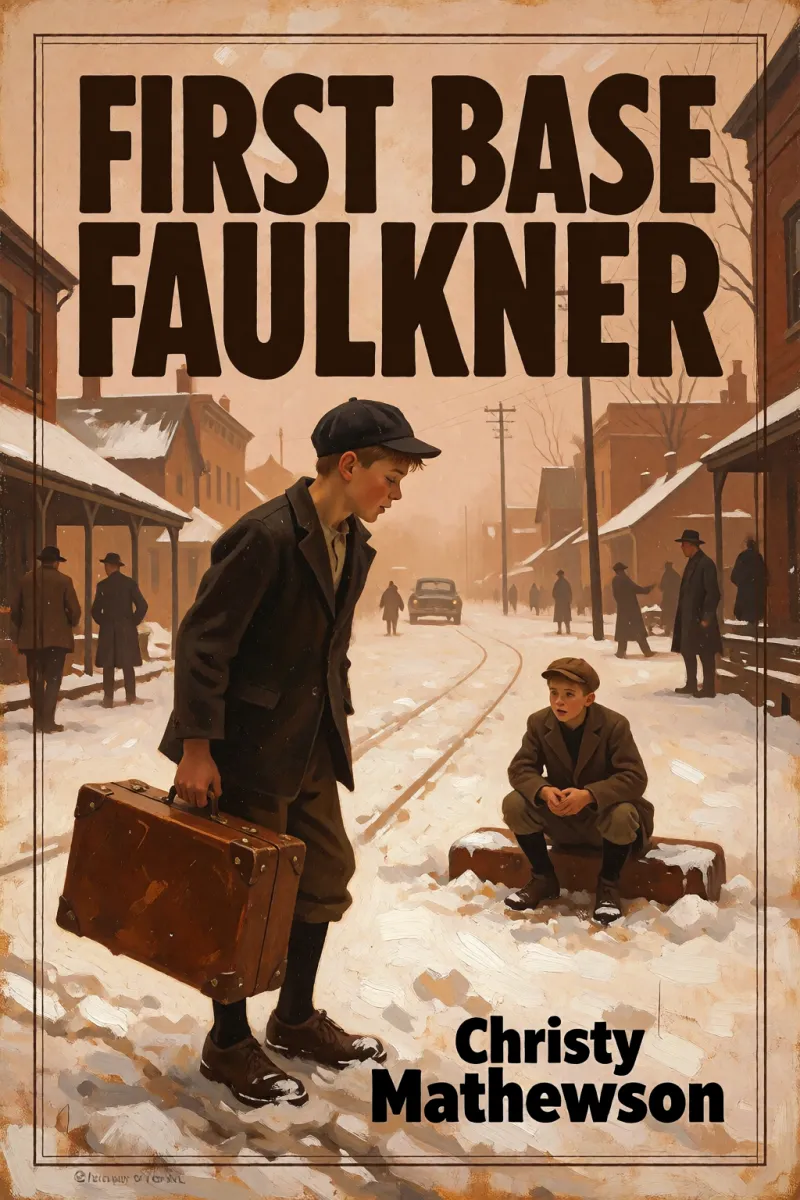 Cover of First Base Faulkner by Christy Mathewson