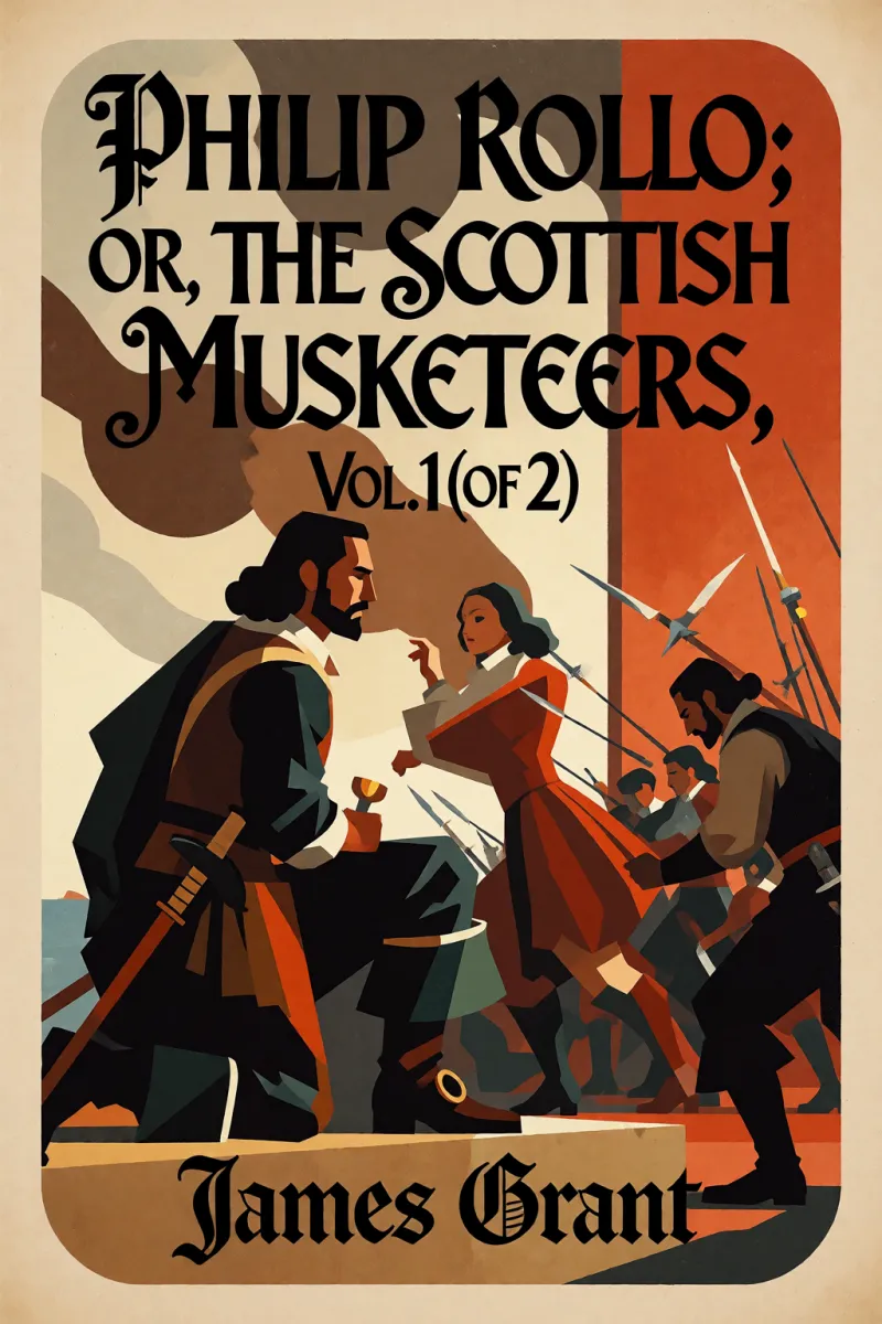 Cover of Philip Rollo; or, the Scottish Musketeers, Vol. 1 (of 2) by James Grant
