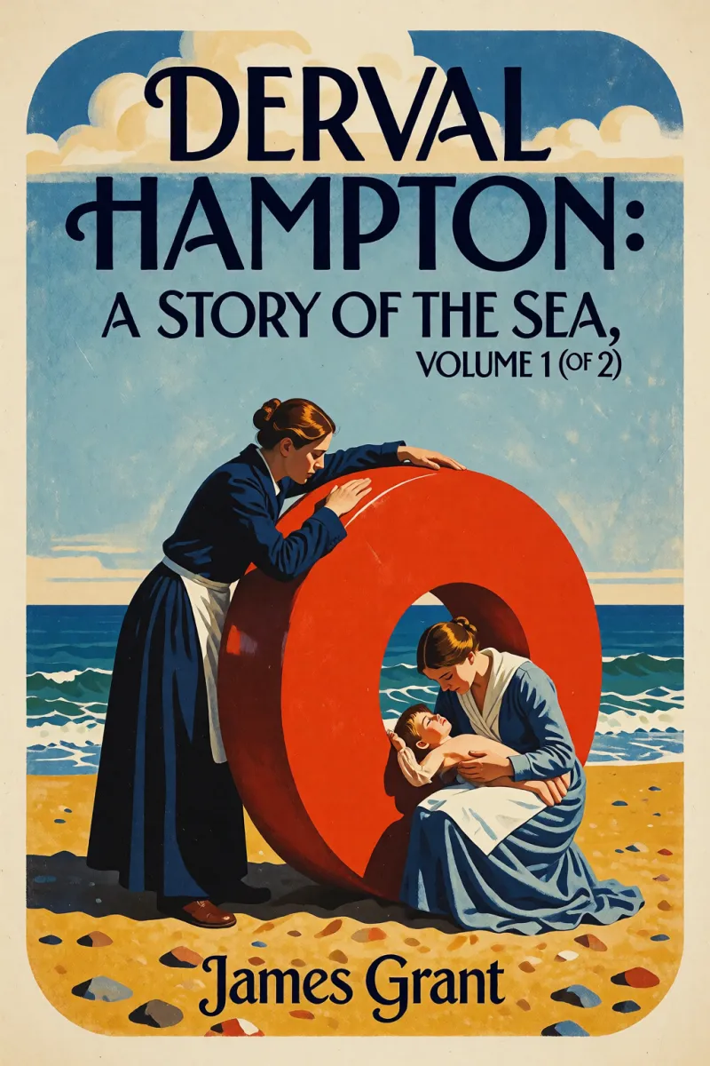 Cover of Derval Hampton: A Story of the Sea, Volume 1 (of 2) by James Grant