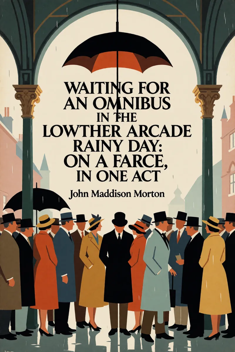 Cover of Waiting for an Omnibus in the Lowther Arcade on a Rainy Day: A Farce, in One Act by John Maddison Morton
