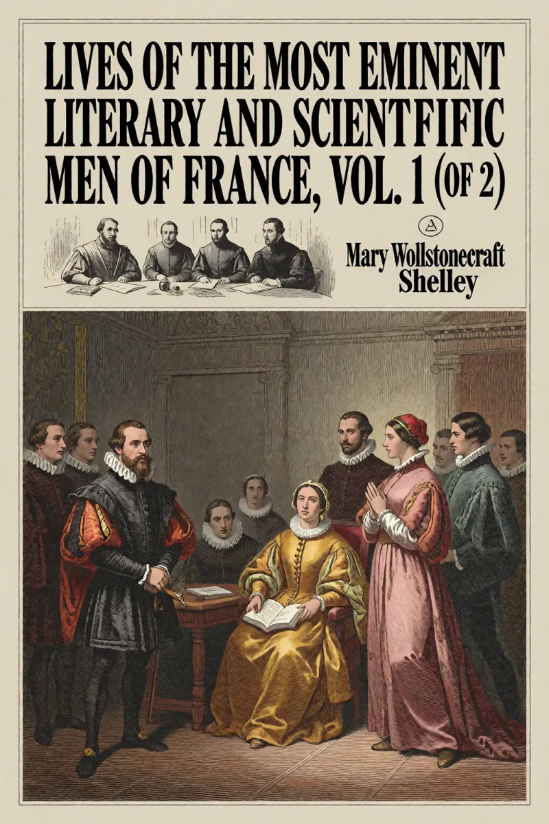 Cover of Lives of the most eminent literary and scientific men of France, Vol. 1 (of 2) by Mary Wollstonecraft Shelley