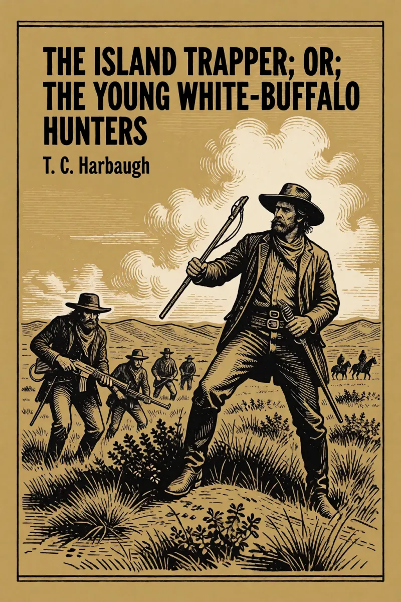 Cover of The Island Trapper; or, The Young White-Buffalo Hunters by T. C. Harbaugh