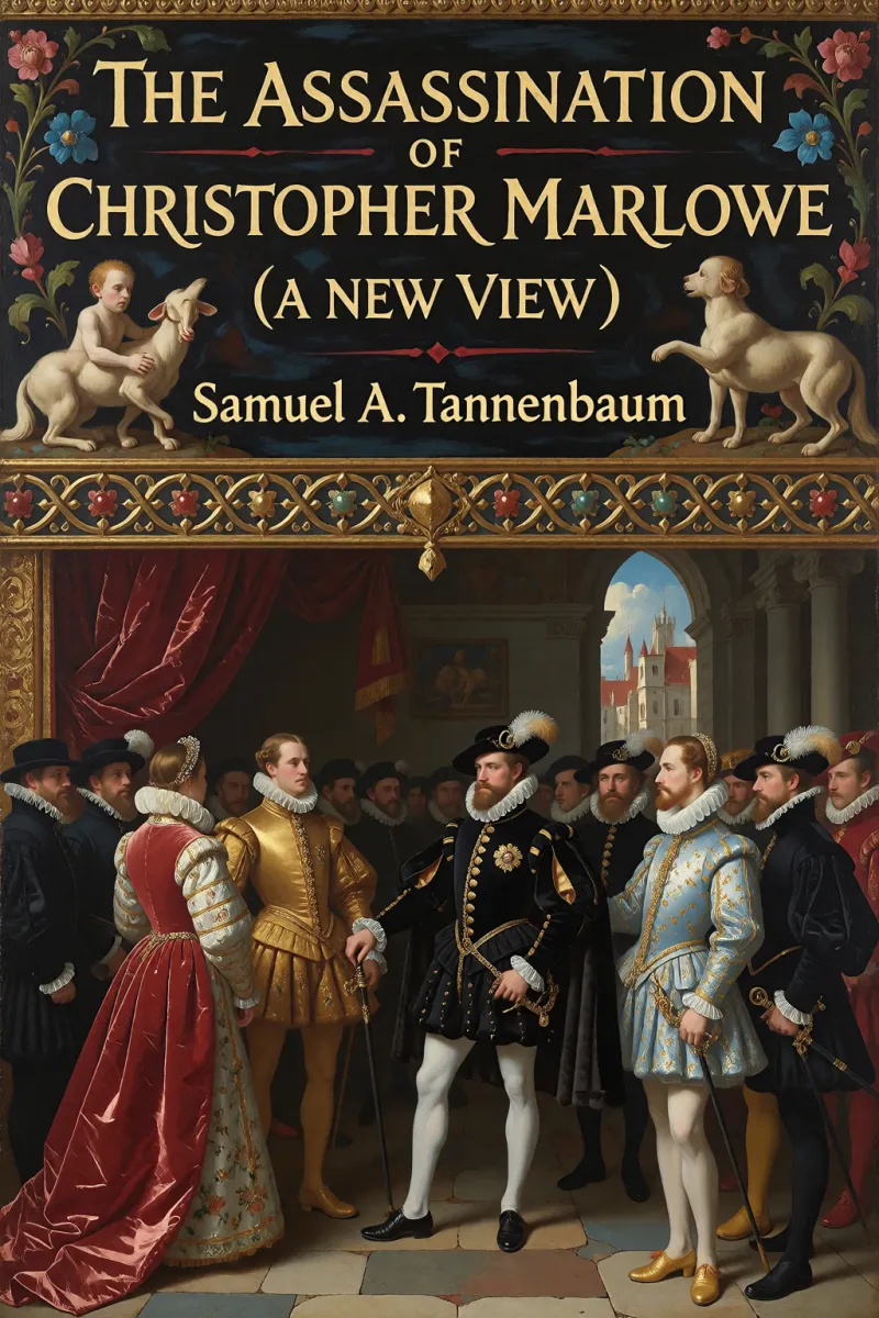 Cover of The Assassination of Christopher Marlowe (A New View) by Samuel A. Tannenbaum