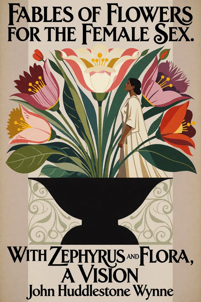 Cover of Fables of Flowers for the Female Sex. With Zephyrus and Flora, a Vision by John Huddlestone Wynne