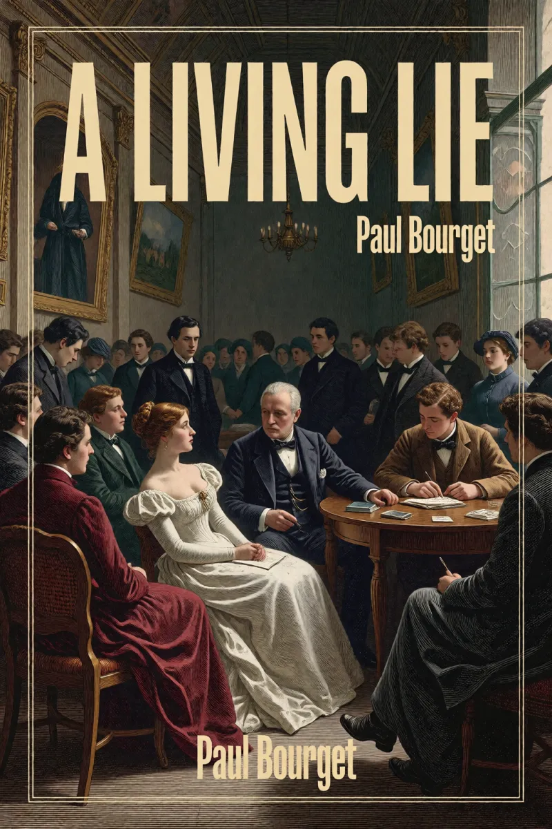 Cover of A Living Lie by Paul Bourget