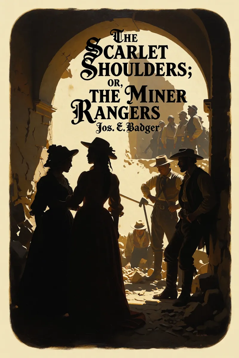 Cover of The Scarlet Shoulders; or, The Miner Rangers by Jos. E. Badger