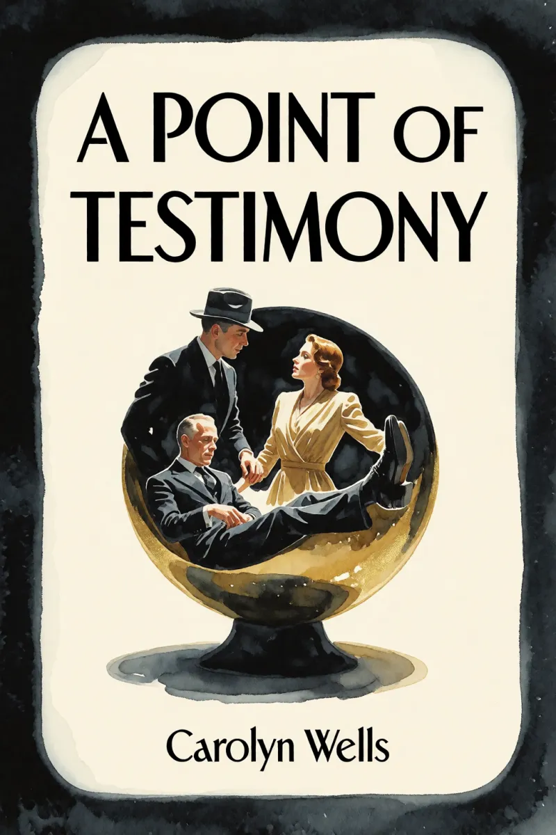 Cover of A Point of Testimony by Carolyn Wells