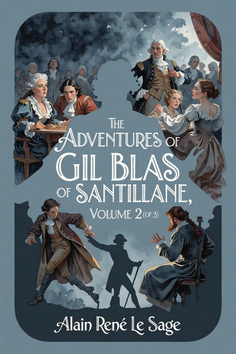 Cover of The Adventures of Gil Blas of Santillane, Volume 2 (of 3) by Alain René Le Sage
