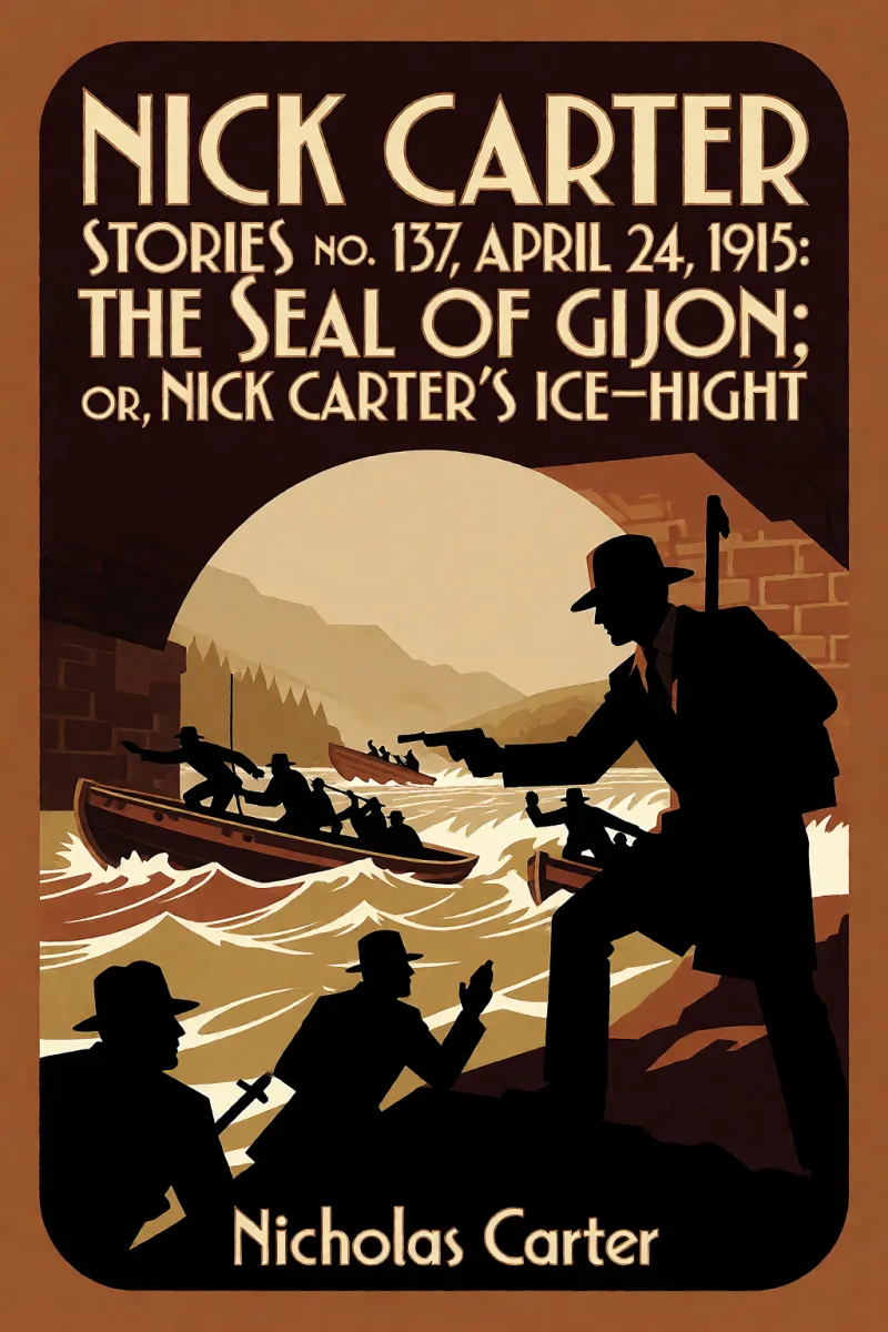 Cover of Nick Carter Stories No. 137, April 24, 1915: The Seal of Gijon; Or, Nick Carter's Ice-House Fight by Nicholas Carter