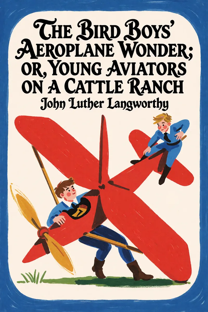 Cover of The Bird Boys' Aeroplane Wonder; Or, Young Aviators on a Cattle Ranch by John Luther Langworthy