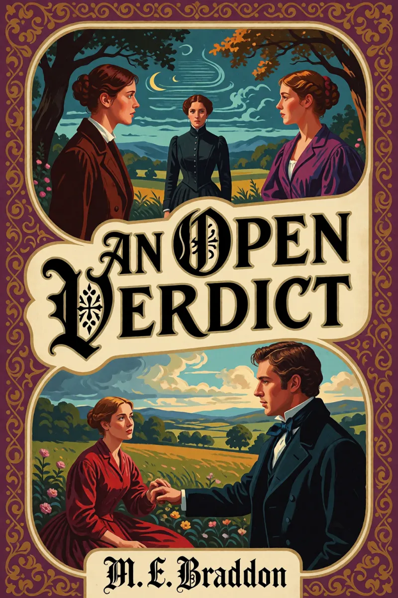 Cover of An open verdict by M. E. Braddon