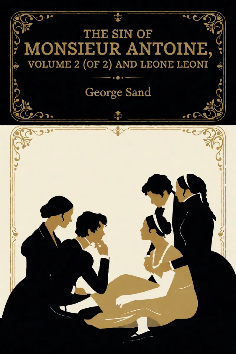 Cover of The Sin of Monsieur Antoine, Volume 2 (of 2) and Leone Leoni by George Sand