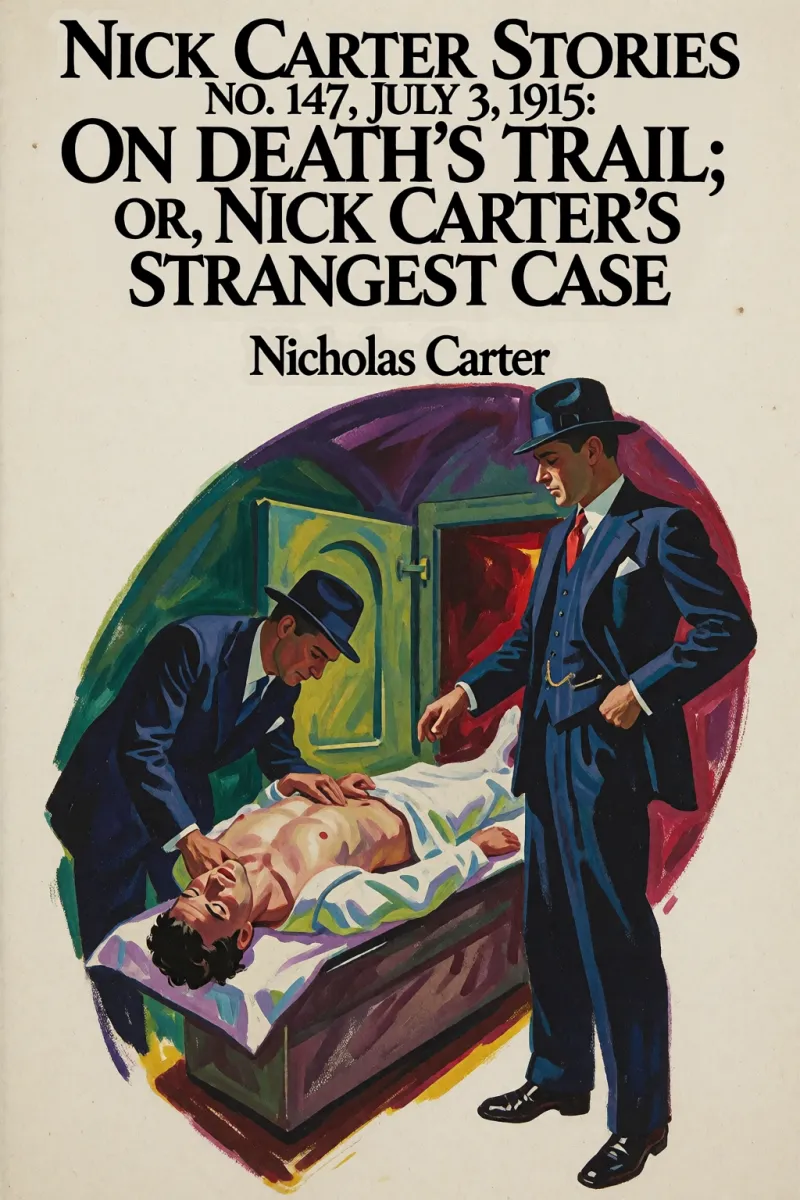 Cover of Nick Carter Stories No. 147, July 3, 1915: On Death's Trail; or, Nick Carter's Strangest Case by Nicholas Carter