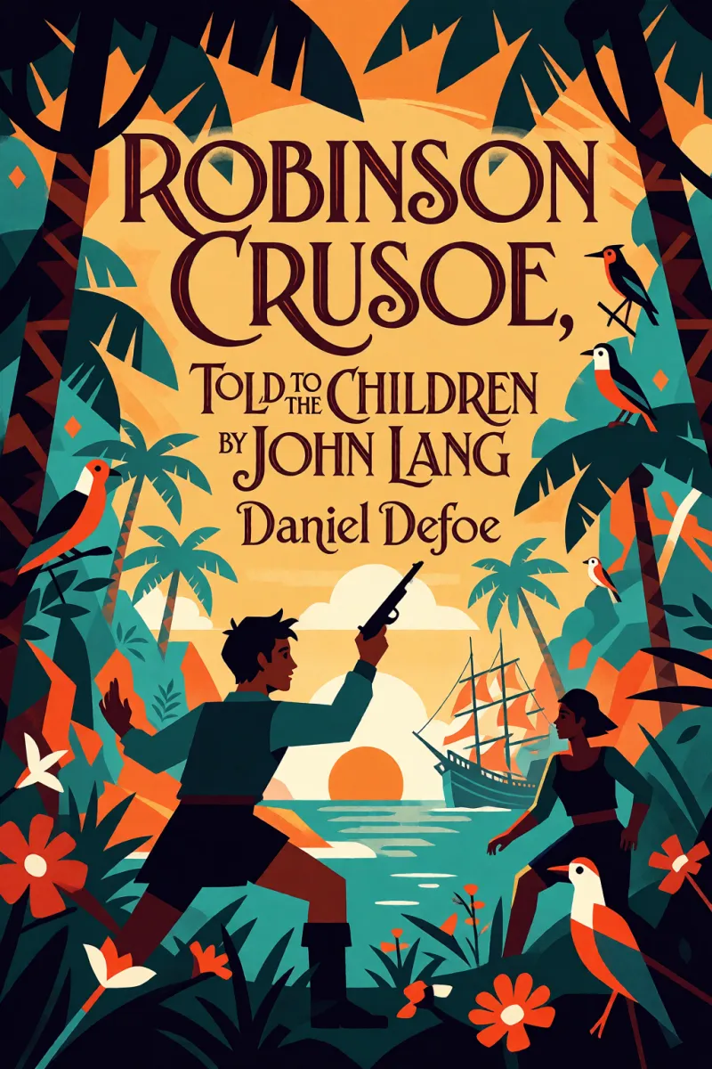 Cover of Robinson Crusoe, Told to the Children by John Lang by Daniel Defoe