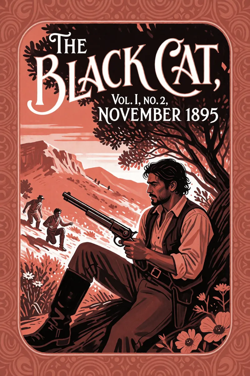Cover of The black cat, vol. I, no. 2, November 1895 by Various