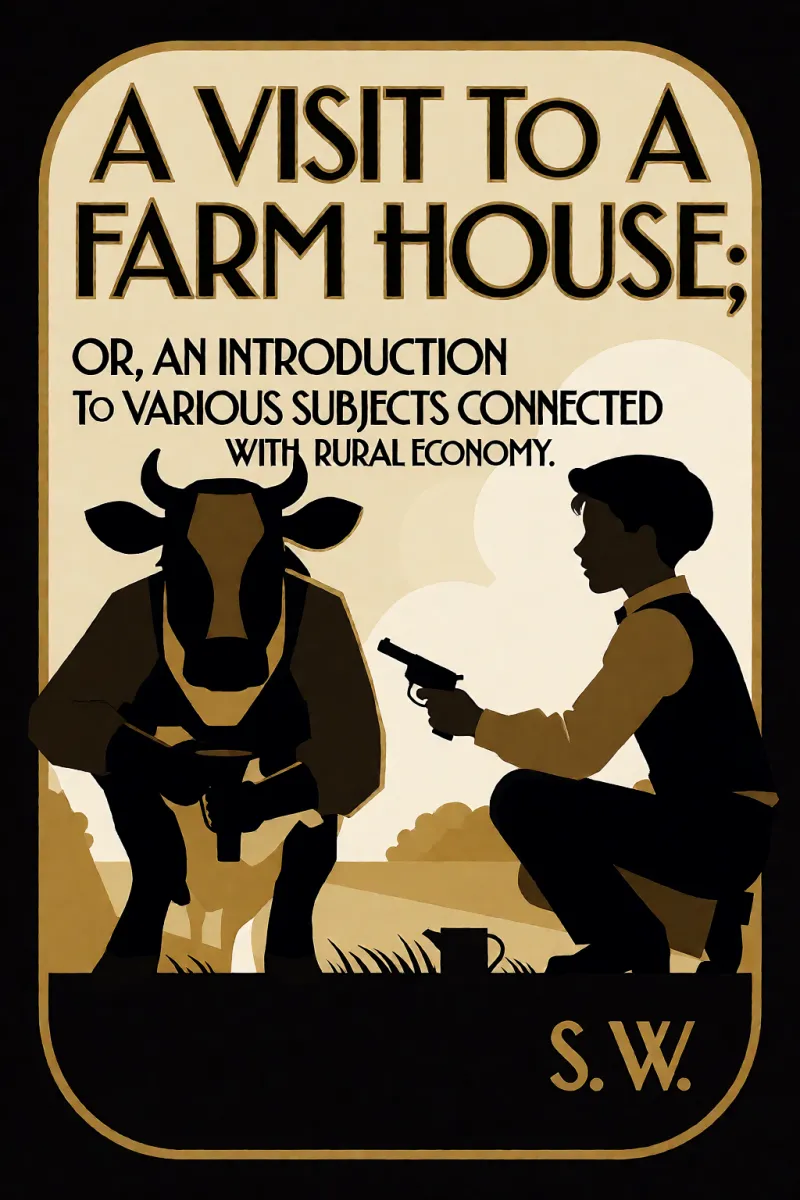 Cover of A visit to a farm house; or, An introduction to various subjects connected with rural economy. by S. W.