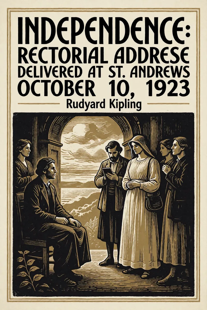 Cover of Independence: Rectorial address delivered at St. Andrews October 10, 1923 by Rudyard Kipling