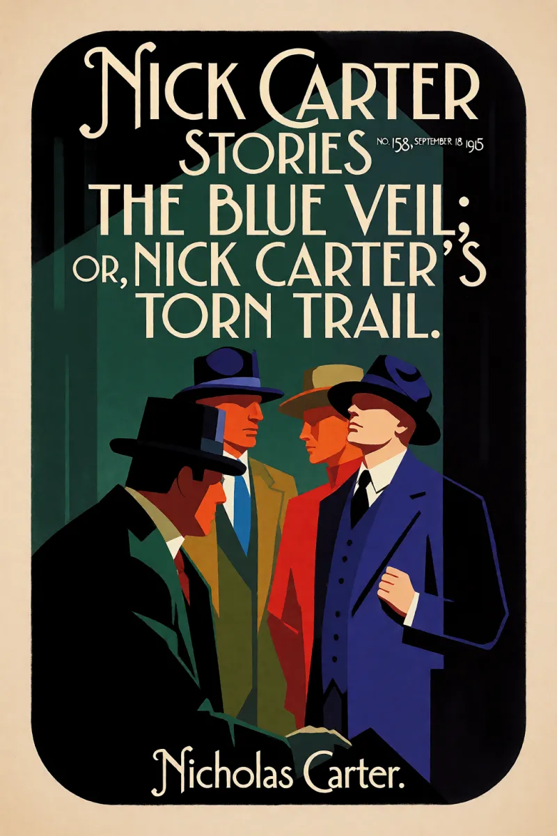 Cover of Nick Carter Stories No. 158, September 18, 1915: The blue veil; or, Nick Carter's torn trail. by Nicholas Carter
