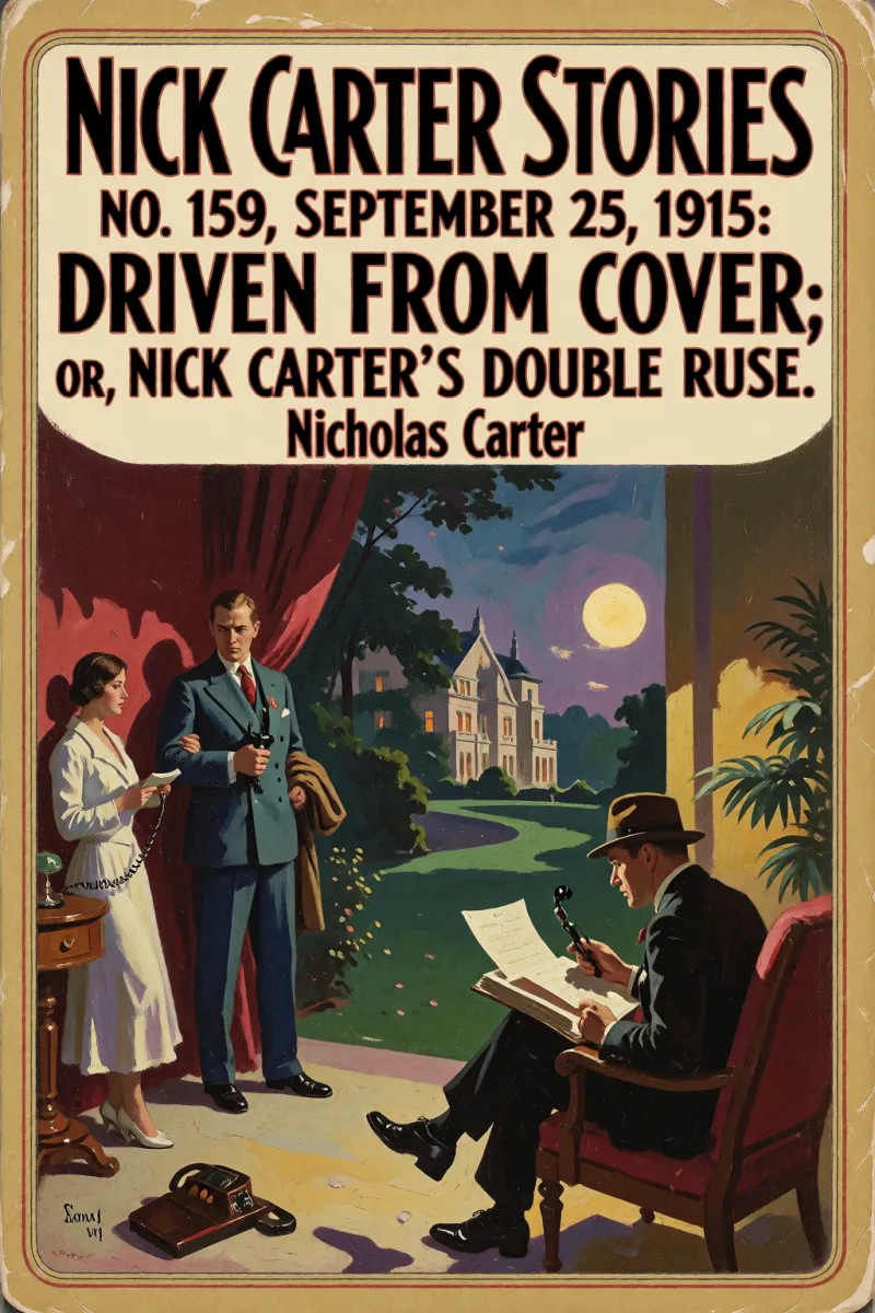 Cover of Nick Carter Stories No. 159, September 25, 1915: Driven from cover; or, Nick Carter's double ruse. by Nicholas Carter