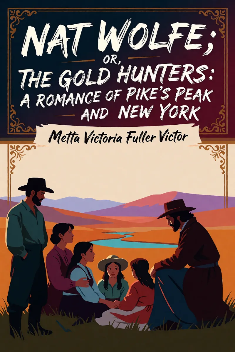 Cover of Nat Wolfe; or, The gold hunters: A romance of Pike's Peak and New York by Metta Victoria Fuller Victor