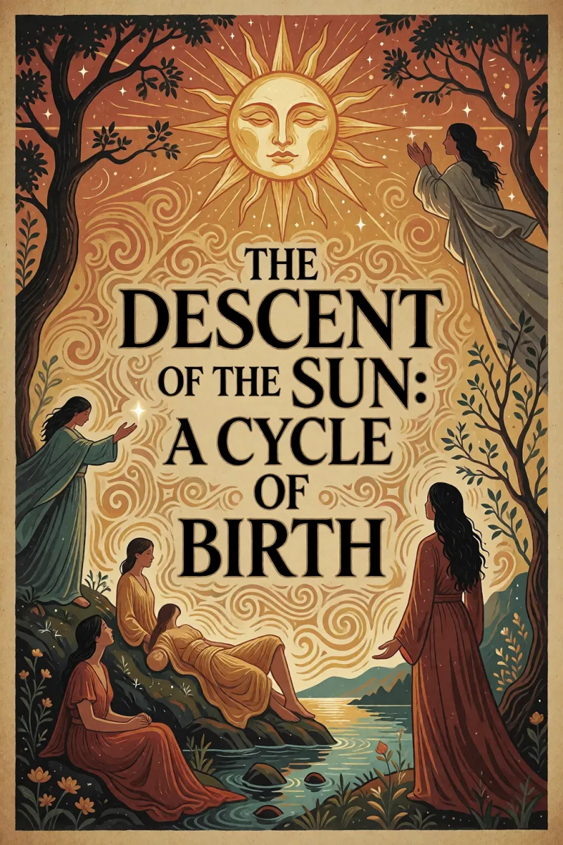 Cover of The descent of the sun: A cycle of birth by Unknown