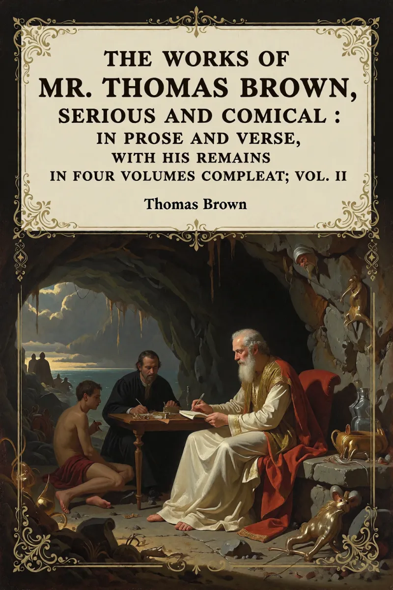 Cover of The works of Mr. Thomas Brown, serious and comical : in prose and verse, with his remains in four volumes compleat; vol. II by Thomas Brown