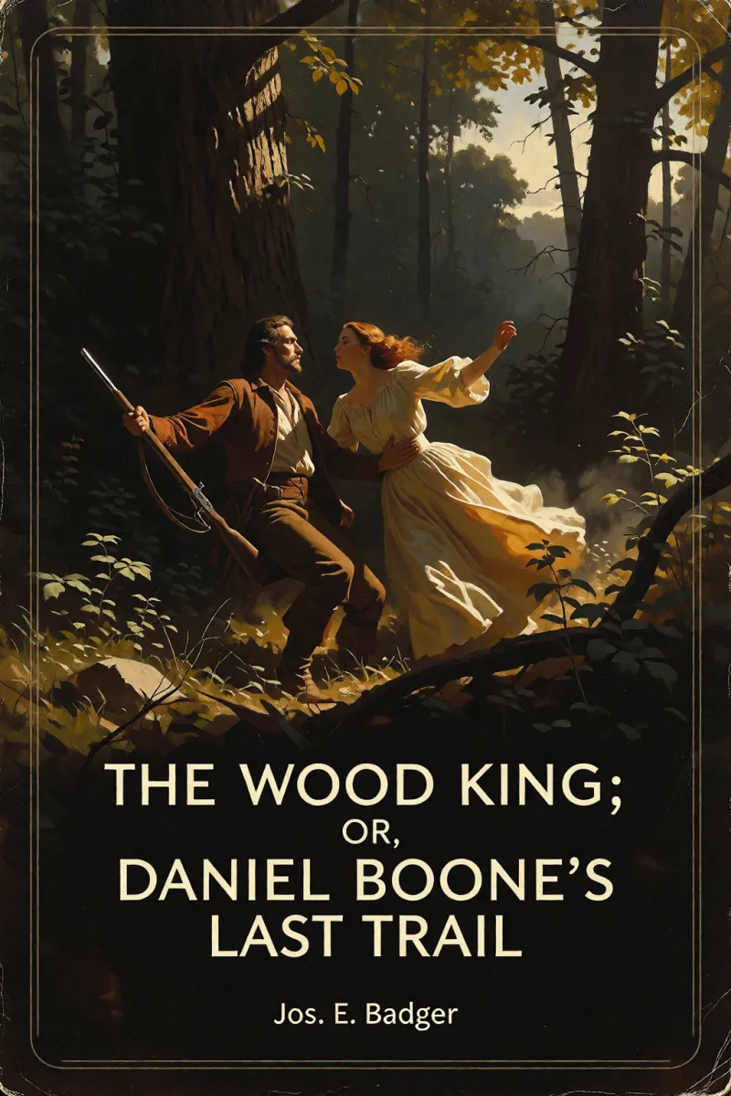Cover of The Wood King; or, Daniel Boone's last trail by Jos. E. Badger