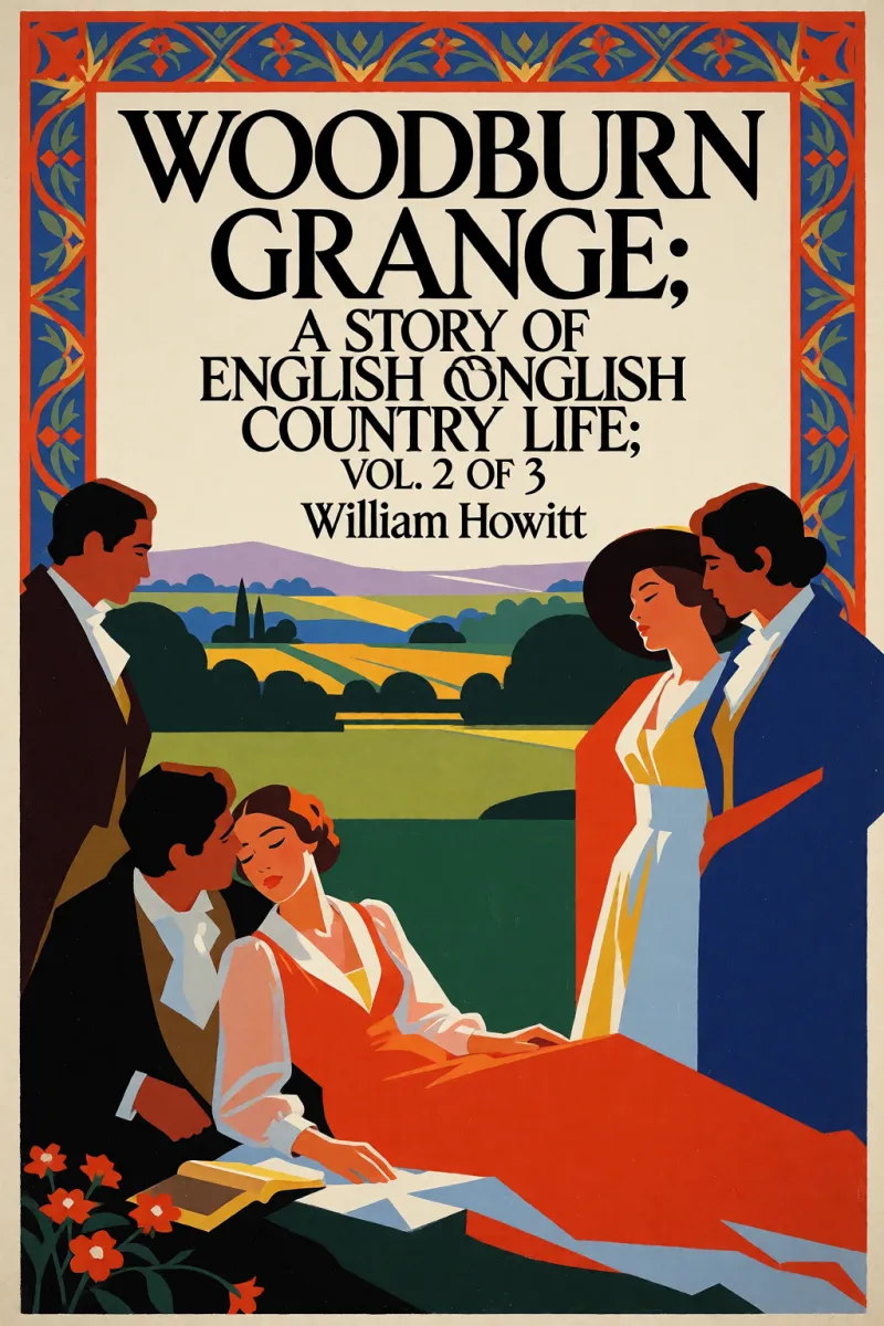 Cover of Woodburn Grange: A story of English country life; vol. 2 of 3 by William Howitt