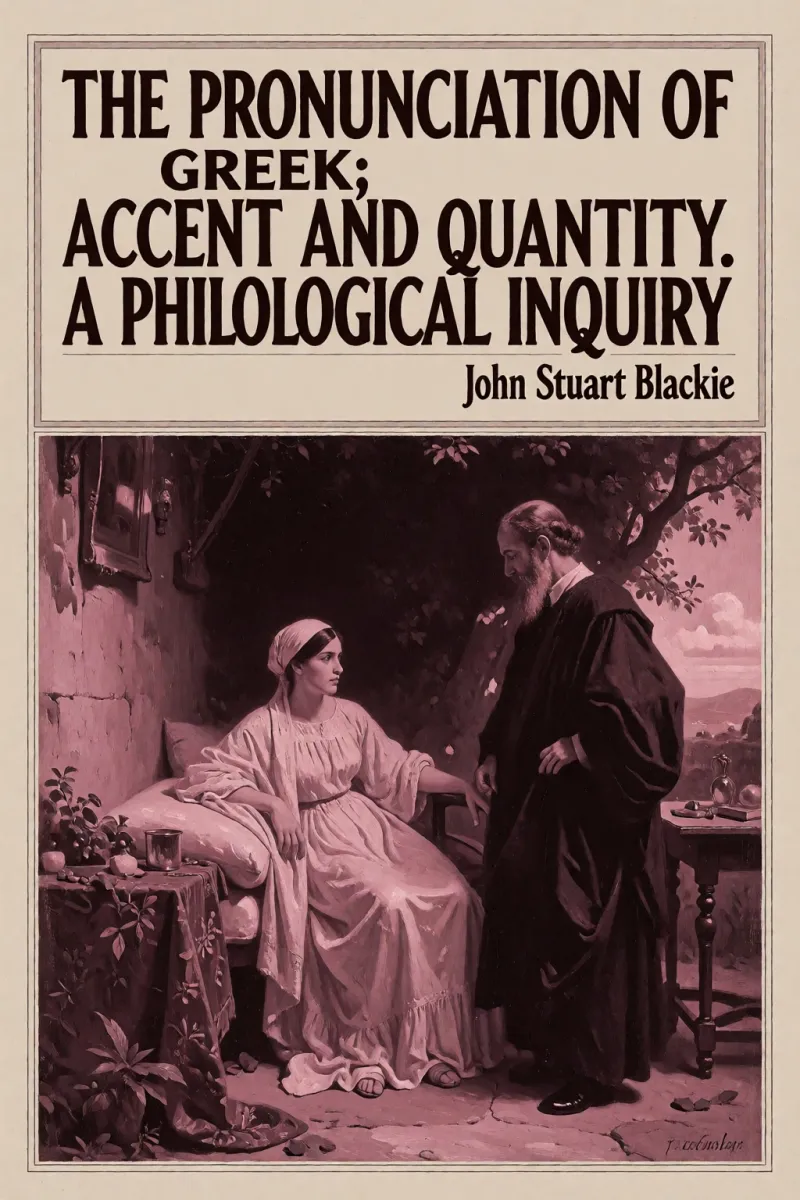 Cover of The pronunciation of Greek; accent and quantity. A philological inquiry by John Stuart Blackie