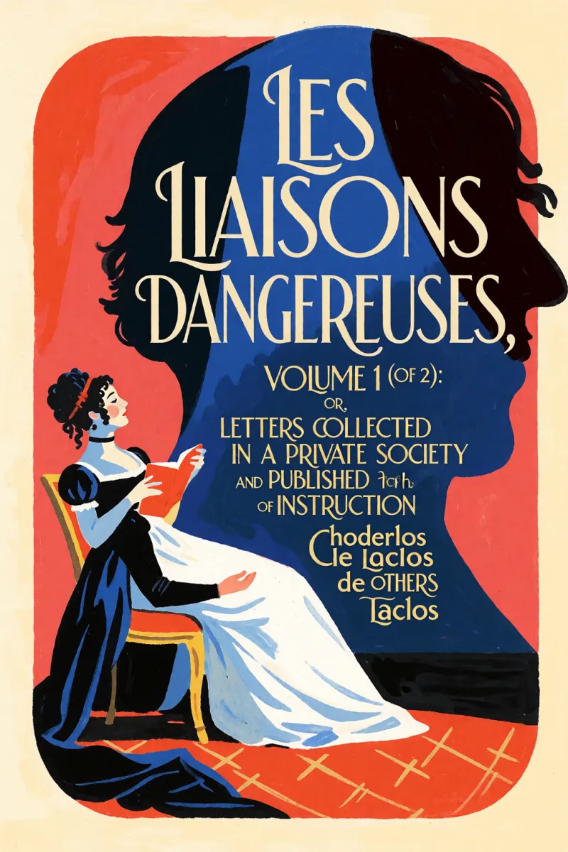 Cover of Les liaisons dangereuses, volume 1 (of 2): or, Letters collected in a private society and published for the instruction of others by Choderlos de Laclos