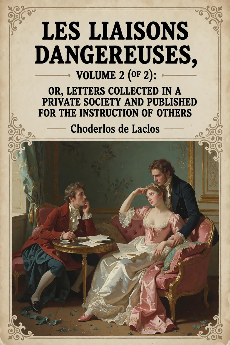 Cover of Les liaisons dangereuses, volume 2 (of 2): or, Letters collected in a private society and published for the instruction of others by Choderlos de Laclos