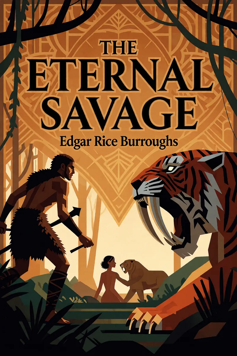 Cover of The eternal savage by Edgar Rice Burroughs