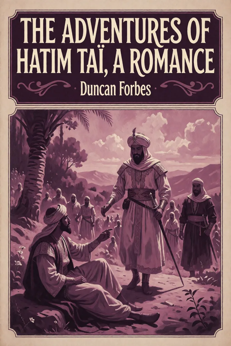 Cover of The adventures of Hatim Taï, a romance by Duncan Forbes