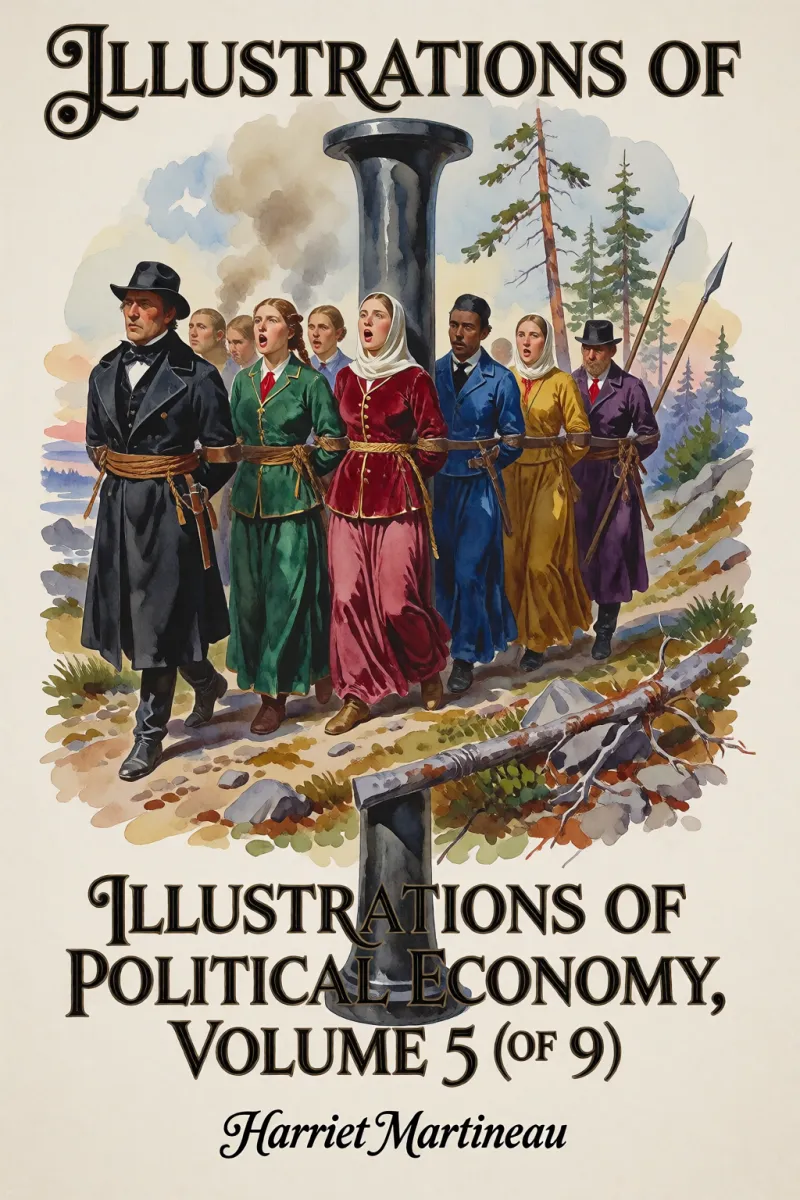 Cover of Illustrations of political economy, Volume 5 (of 9) by Harriet Martineau
