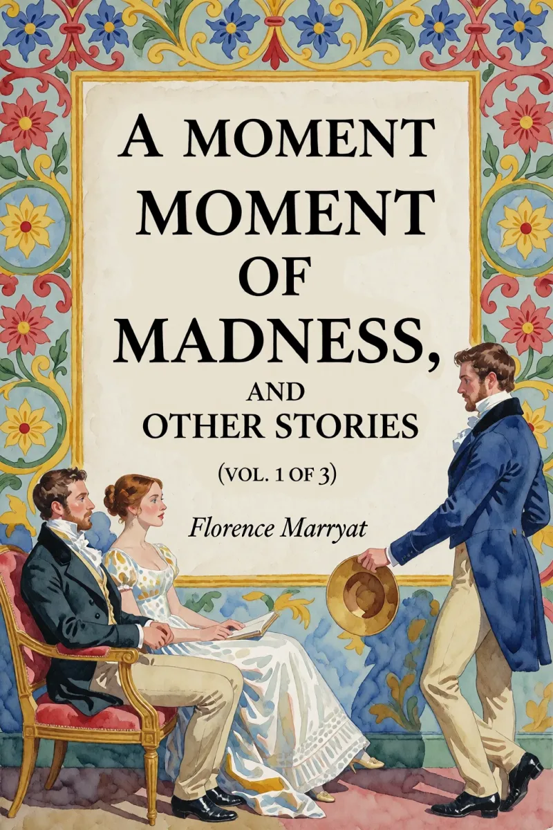 Cover of A moment of madness, and other stories (vol. 1 of 3) by Florence Marryat
