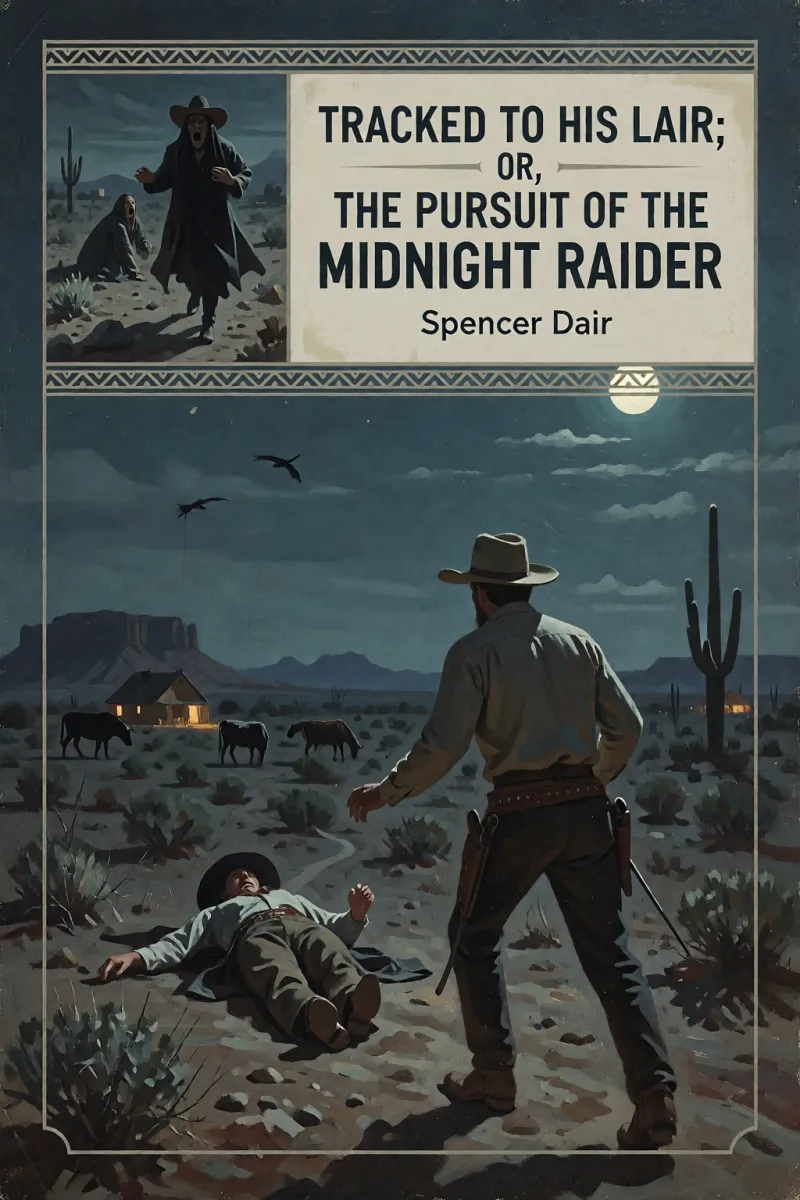 Cover of Tracked to his lair; or, The pursuit of the Midnight Raider by Spencer Dair