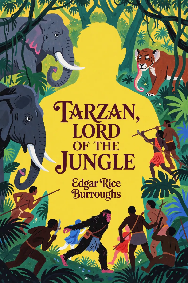 Cover of Tarzan, lord of the jungle by Edgar Rice Burroughs