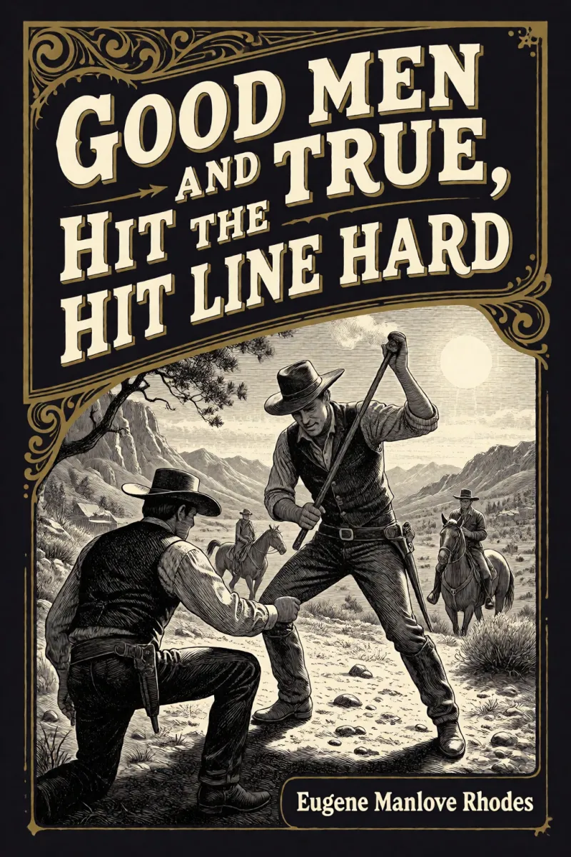 Cover of Good men and true, and Hit the line hard by Eugene Manlove Rhodes
