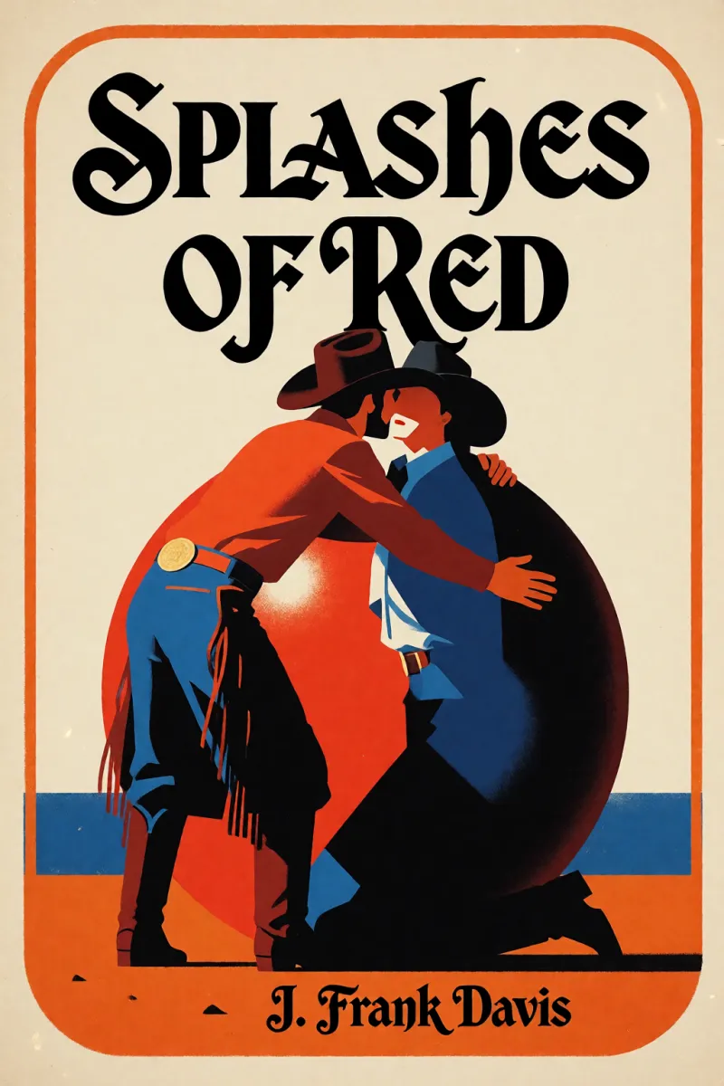 Cover of Splashes of red by J. Frank Davis