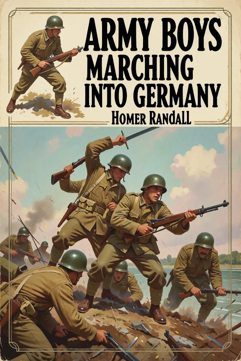 Cover of Army Boys marching into Germany by Homer Randall