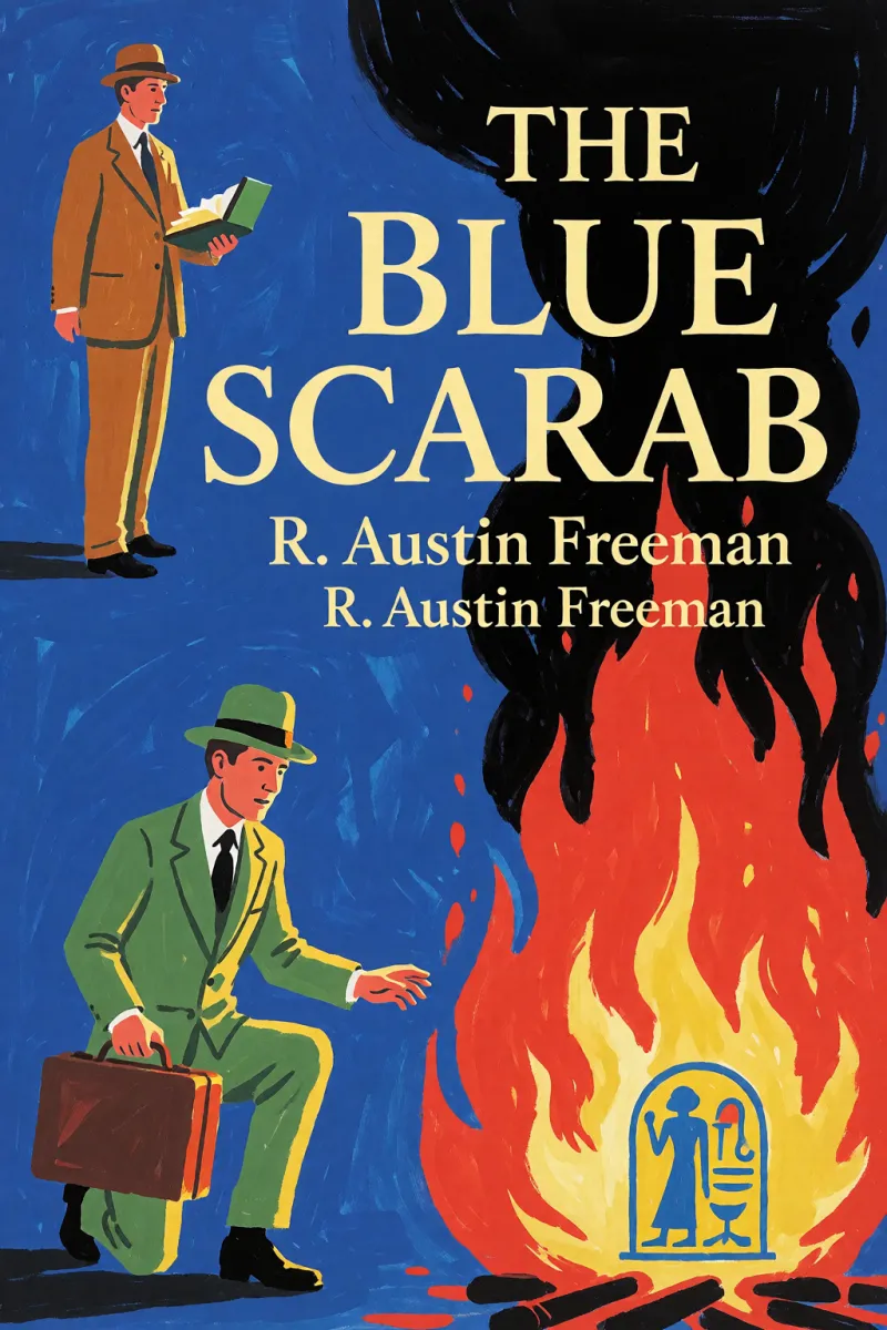 Cover of The blue scarab by R. Austin Freeman