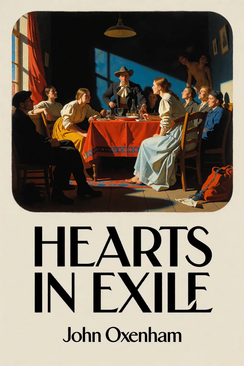 Cover of Hearts in exile by John Oxenham