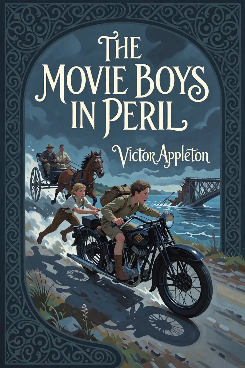 Cover of The movie boys in peril by Victor Appleton