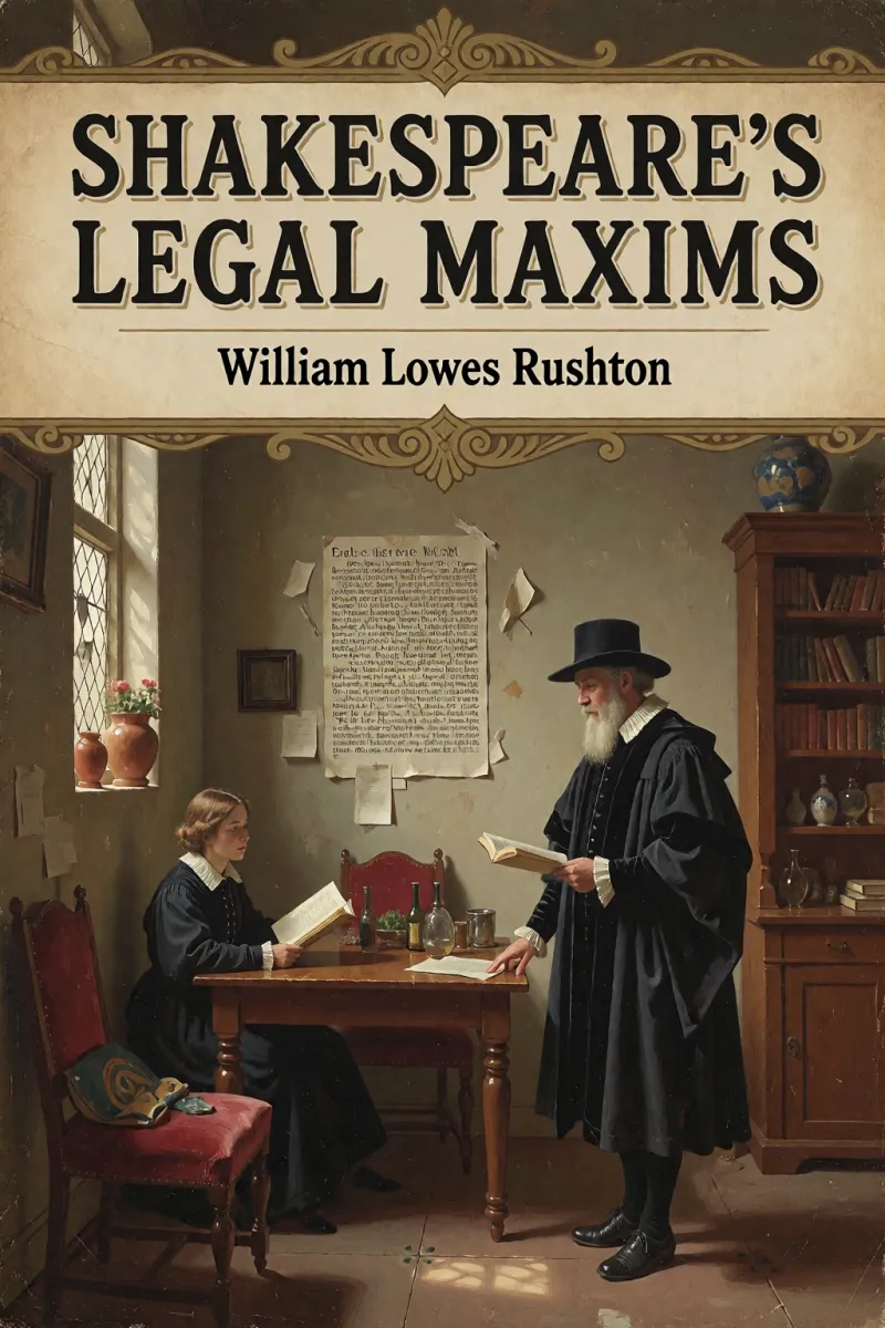 Cover of Shakespeare's legal maxims by William Lowes Rushton
