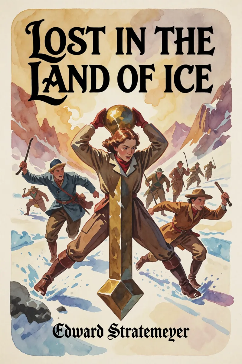 Cover of Lost in the land of ice by Edward Stratemeyer